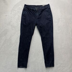 Rag & Bone Blue Ice Jeans Women's Sz 26 Cropped Dark Acid Wash‎ Denim